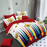 Cumpara ieftin Lenjerie pat dublu,bumbac finet,6 piese,cearceaf normal 220x240cm, cearceaf pilota 200x220cm, 2 fete de perna 50x70, 2 fete de perna 70x70-M167