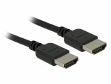 Cablu HDMI Premium Certificat 4K 60Hz 1m T-T Negru, Delock 85215