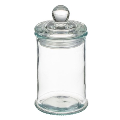 Borcan Sticlă, Cilindric, Capacitate 130ml, Transparent, 6x12cm foto