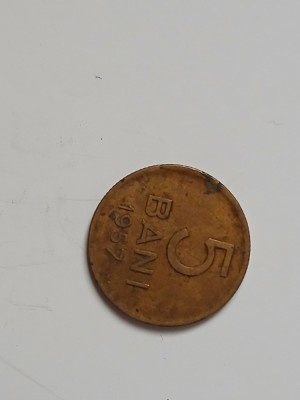 5 bani 1957 foto