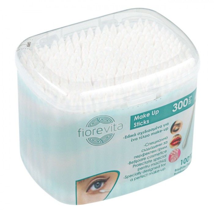 Bețișoare Igienice Machiaj, Fiorevita, Set 300 Bucăți