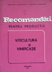 RECOMANDARI PENTRU PRODUCTIE VITICULTURA SI VINIFICATIE-COLECTIV foto