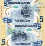 Bancnota Insulele Solomon 5 Dolari 2019, P-38a, Polimer, UNC