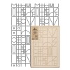 Reutilizabil Allover Plastic Șablon // ȚIGLE GEOMETRICE