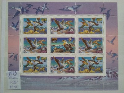 1993-Rusia-Pasari marine-Klb.-MNH-Perfect foto