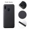 Husa pentru Samsung Galaxy A40, GloMax Perfect Fit cu insertii de carbon negru