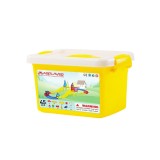 Set de constructie magnetic 3D - Circuit masinute (45 piese)