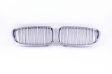 Grila radiator Bmw Seria 5 (F10/F11), 12.2009-, stanga, crom/argintiu, 51137261355, 201905-3