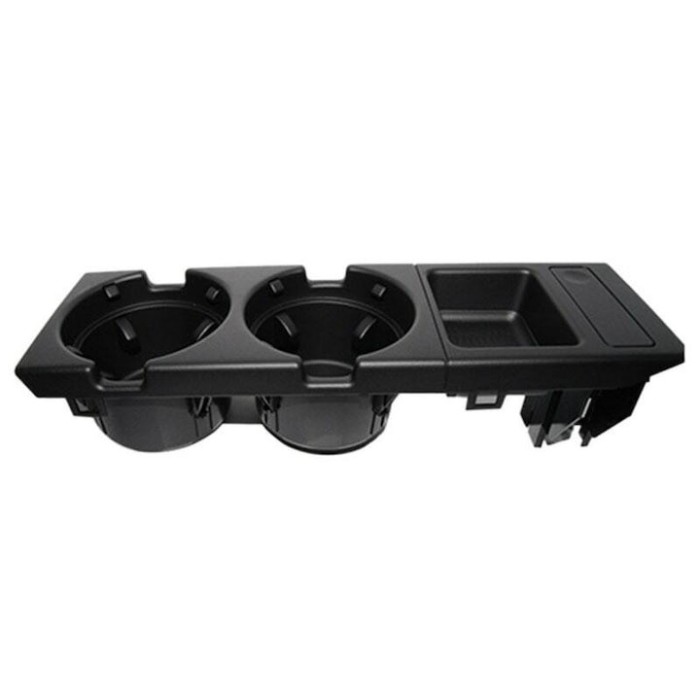 Suport pahare + monede, pentru BMW Seria 3 e46 1998 - 2006 cod 51168217953 - Negru
