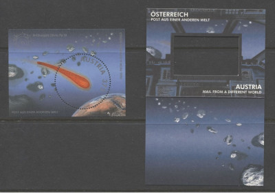 AUSTRIA 2007 COMETA TIMBRU CU ROCA DE COMETA foto