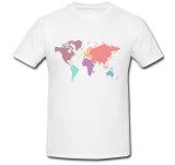 Cumpara ieftin Tricou &quot; Harta lumii colorata &quot;