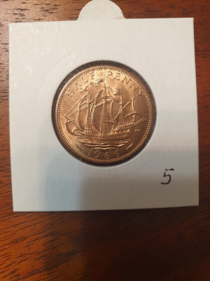 MAREA BRITANIE half penny 1966 - UNC foto