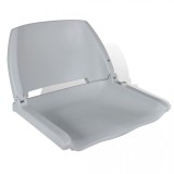 Cumpara ieftin Scaun de barcă cu spătar pliabil, fără pernă, gri, 41 x 51 x 48 cm, vidaXL
