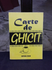 CARTE DE GHICIT foto