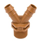 Racord Y tub picurare 17mm x 3/4