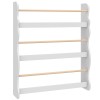 AIYAPLAY Bibliotecă Montessori pentru Copii 3-8 Ani, 3 Rafturi, 60x15x73 cm, pentru Cameră, Alb | Aosom Romania
