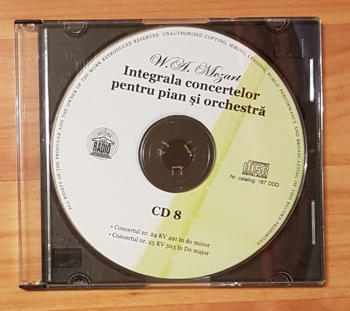 CD Audio - W. A. Mozart - Integrala concertelor pentru pian si orchestra