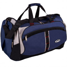 Geanta sport de voiaj, 60x29x32 cm, bleumarin/negru, 55 litri foto