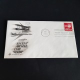 Plic Filatelic FDC 1973 - Air Mail 13&cent; Aviație, Prima Zi Emisiune Chicago!
