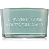 My Flame Candle With Crystal A Rock Which Gives You Lots Of Luck lum&acirc;nare parfumată 11x6 cm