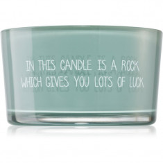 My Flame Candle With Crystal A Rock Which Gives You Lots Of Luck lumânare parfumată 11x6 cm