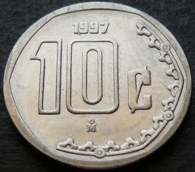 Moneda 10 CENTI - MEXIC, anul 1997 * cod 3134 foto