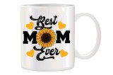 Cana alba ceramica personalizata Best Mom Ever, INOVATIX&reg;. 330ml, Oem