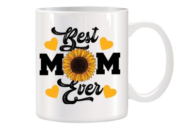 Cana alba ceramica personalizata Best Mom Ever, INOVATIX&amp;reg;. 330ml foto