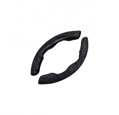 Set 2 ornamente volan Alcantara diverse culori Cod: FS-12 - Negru FS-1203 foto