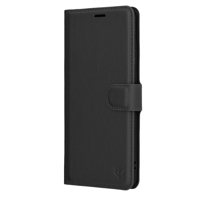 Husa carte Samsung Galaxy S25 Edge Techsuit Leather folio negru