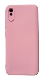 Huse silicon antisoc cu microfibra pentru Xiaomi Redmi 9A 4G Roz