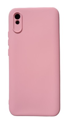 Huse silicon antisoc cu microfibra pentru Xiaomi Redmi 9A 4G Roz foto