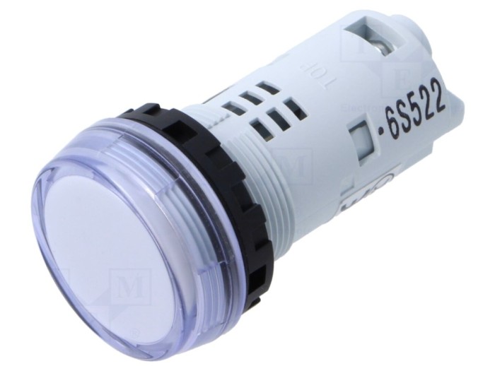Lumină de control LED cu diametrul de 22mm