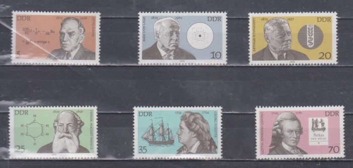 A12 S4 2 - Timbre foarte vechi - Fosta Germanie Democrata - DDR - personalitati