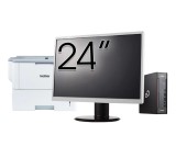 Pachet Calculator Second Hand Fujitsu Esprimo Q958 Mini PC, Intel Core i5-8400 2.80 - 4.00GHz, 8GB DDR4, 256GB SSD + Monitor 24&amp;quot; + Imprimanta Bro