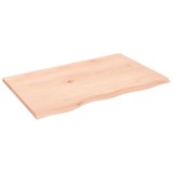 Cumpara ieftin Blat de masa, 80x50x2 cm, lemn masiv de stejar netratat