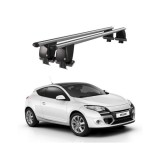 Bare transversale portbagaj aluminiu pentru Renault Megane Coupe 2009+, plafon neted
