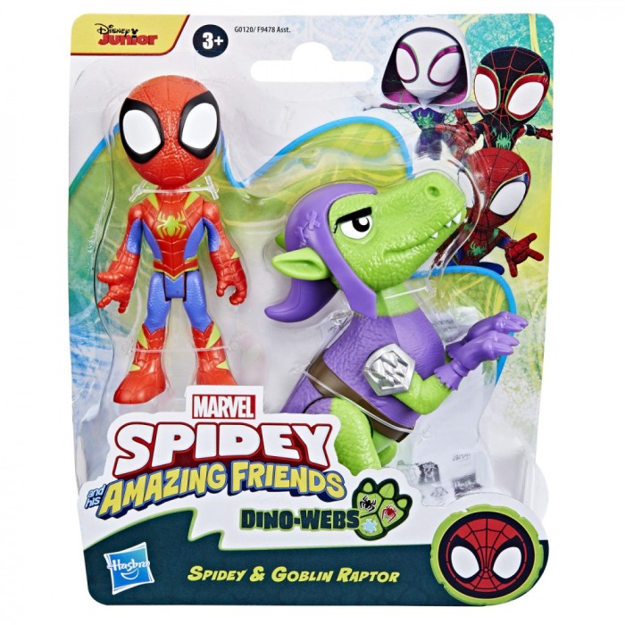 SPIDEY SI PRIETENII MARVEL DINO WEBS SPIDEY SI GOBLIN RAPTOR SuperHeroes ToysZone