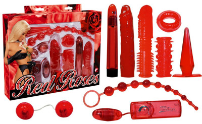 9 Piese Red Roses Set foto