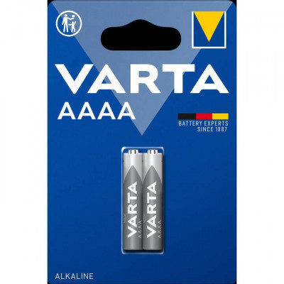Baterii alcaline Varta AAAA 1.5V 4061 LR61 LR8D425 2buc 8.3x41.5mm foto