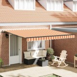vidaXL Cortina Retractabilă galben și portocaliu 400 &times; 300 cm țesătură 3330531
