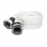 Furtun irigatii/pomp. din PVC 3 toll, lungime 20m cu racorduri aluminu, max 10bar, panzat Breckner Germany