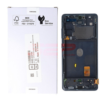 LCD+Touchscreen cu Rama Samsung Galaxy S20 FE / G780 CLOUD NAVY Service Pack foto