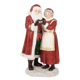 Cumpara ieftin Figurina Mos Craciun Craciunita polirasina multicolora 13x9x23 cm