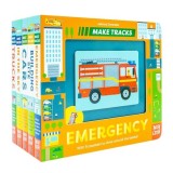 Set Carti Make Tracks Serie 5 - Urgente, Santier, Masini, In Aer, Camioane - Carti Copii Picture Books