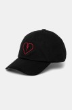 Converse șapcă de baseball din bumbac culoarea negru, cu imprimeu, 10028310-A01