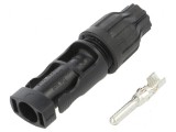 Conector solar tată drept 2,5-6mm2 crimpat mufă pe cablu