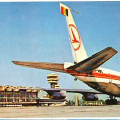 CPI B 11374 CARTE POSTALA - BUCURESTI. AEROPORTUL OTOPENI, AVION, YR-ABC