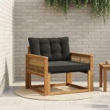 vidaXL Set de canapele de exterior Lemn solid de Acacia și Textilene 3438896