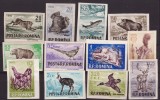 1956 - Vanatoarea, fauna, animale, serie nedantelata neuzata